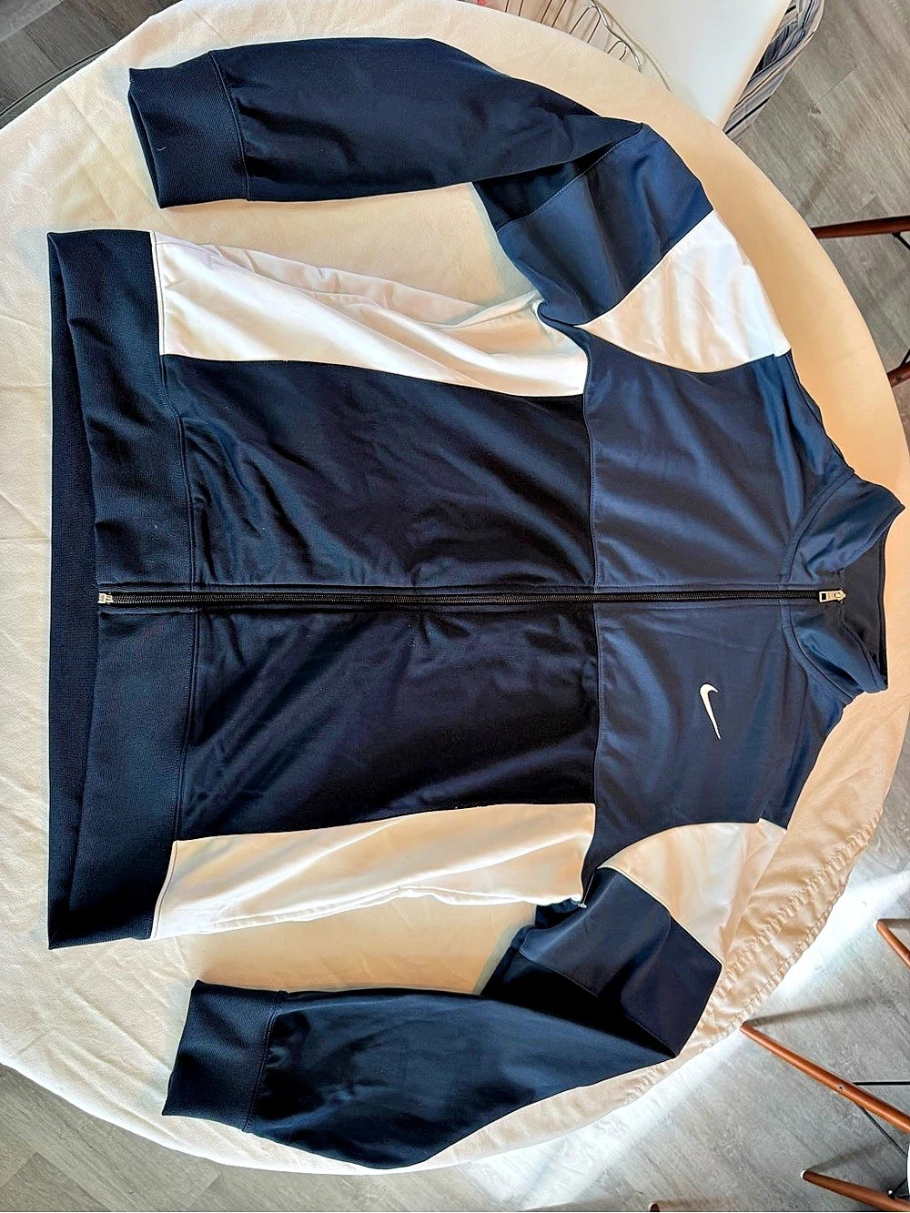 Nike The Athletic Dept. Full-Zip Track Jacket Color Block Black & White XL